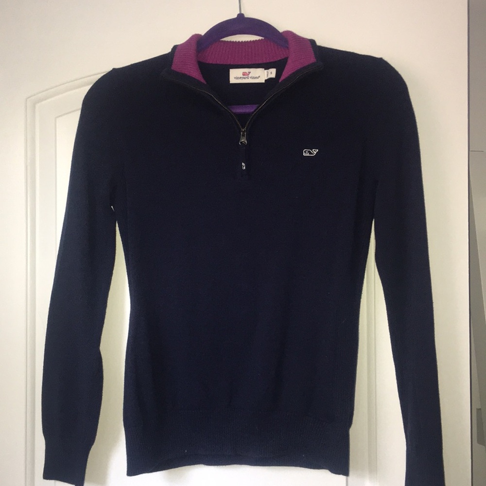 vineyard vines quarter zip sweater